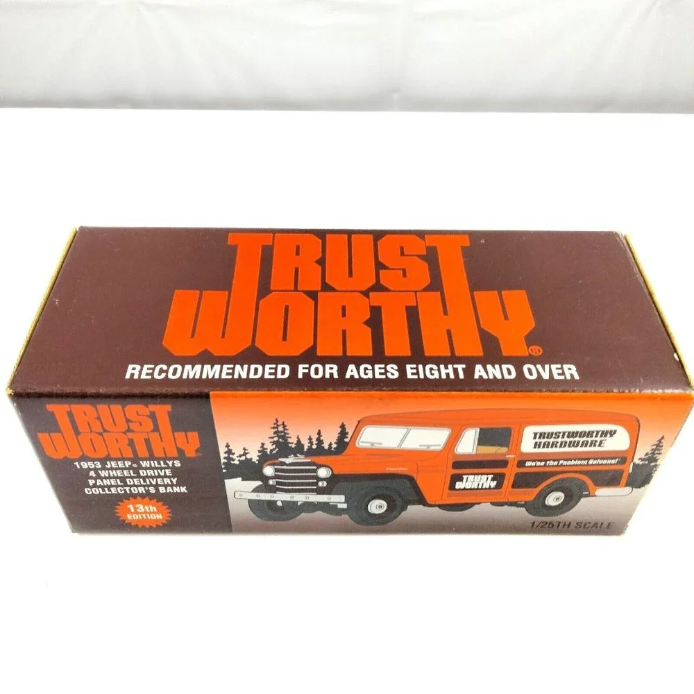 Liberty‎ Classic 1953 Jeep Willys Trustworthy Hardware 10 Annv 1/25 Diecast Bank